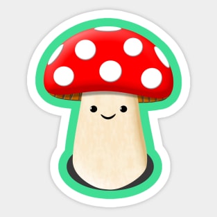 Cute Kawaii Mushroom Sticker